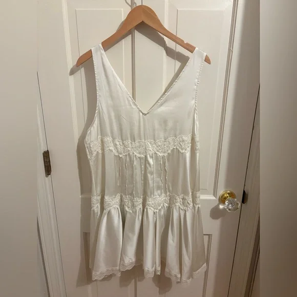 Free People Lace-Trim dress - White - Picture 5 of 6